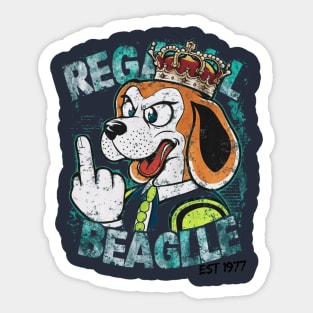 Regal Beagle lounge T-Shirt Sticker